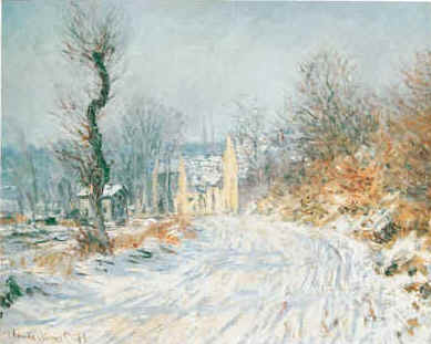 Road to Giverny in Winter